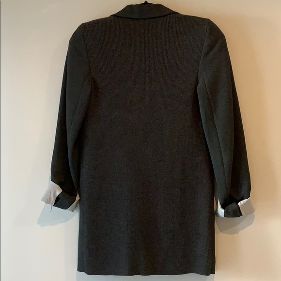 CLUB MONACO Dark Gray Ponte Blazer Size 4 - Picture 4 of 7